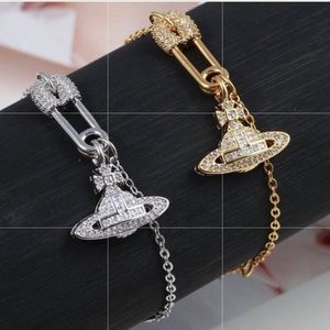 Sold out Vivienne Westwood Silver chain safety pin bracelet
